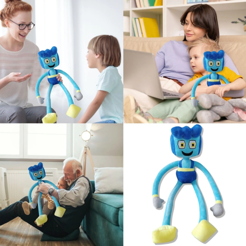17" Daddy Long Legs Soft Toy 17 Inch Blue and Yellow Plush Kids Poppy Playtime - Picture 5 of 12